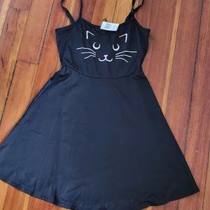 Hot Topic Cat Face Skater Dress